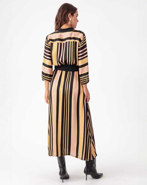 Robe avec Ceinture Narcisse rayures