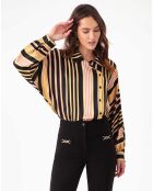 Haut Camelia rayures