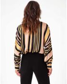 Haut Camelia rayures