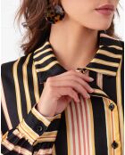 Haut Camelia rayures