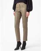 Pantalon Melisse kaki lame