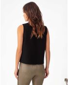 Haut Susannah noir/gardenia