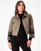 Blouson Noha kaki lame