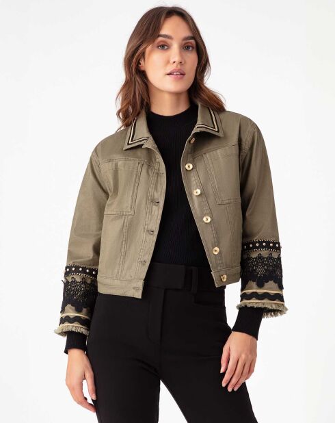 Blouson Noha kaki lame