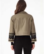 Blouson Noha kaki lame