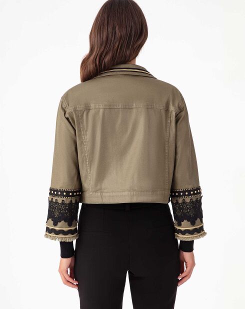 Blouson Noha kaki lame