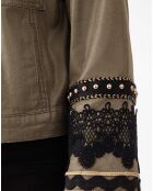 Blouson Noha kaki lame