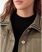 Blouson Noha kaki lame