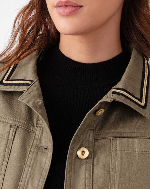 Blouson Noha kaki lame