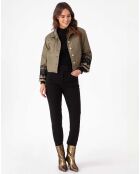 Blouson Noha kaki lame