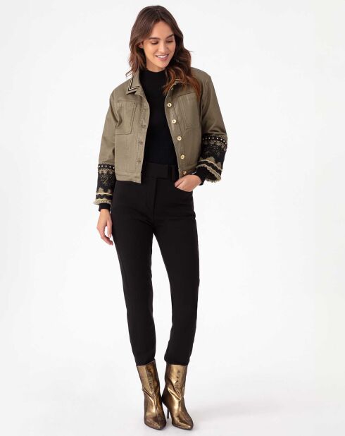 Blouson Noha kaki lame