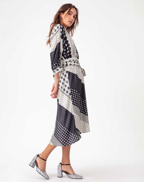 Robe avec Ceinture Pippa pois graphiques