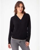 Pull en Laine mélangée Eugenie noir