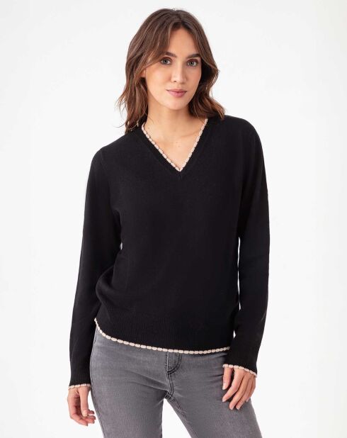Pull en Laine mélangée Eugenie noir