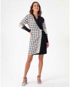 Robe Viviane nuit/pois graphiques