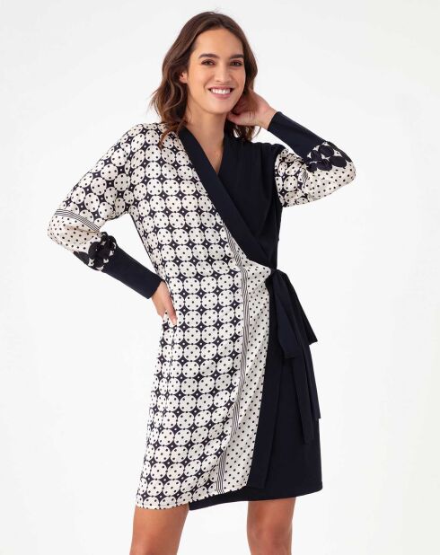 Robe Viviane nuit/pois graphiques