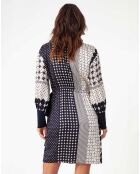 Robe Viviane nuit/pois graphiques