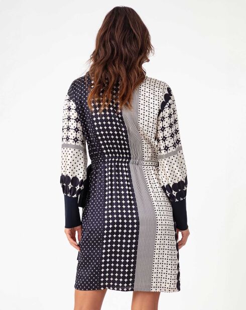 Robe Viviane nuit/pois graphiques