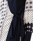 Robe Viviane nuit/pois graphiques