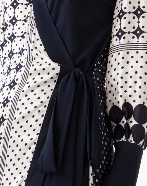 Robe Viviane nuit/pois graphiques