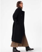 Manteau avec Ceinture Reem noir