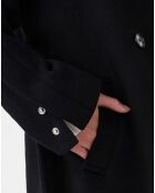Manteau avec Ceinture Reem noir