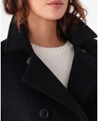 Manteau avec Ceinture Reem noir