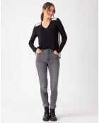 Top Nesri noir/fleurette