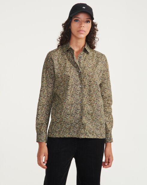 Chemise Aiw22Wshi009 ébène/vert