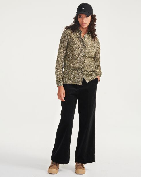 Chemise Aiw22Wshi009 ébène/vert