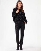 Pantalon Baker jacquard noir