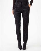 Pantalon Baker jacquard noir