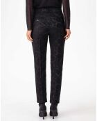 Pantalon Baker jacquard noir