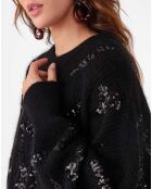 Pull en Alpaga mélangé Kay noir