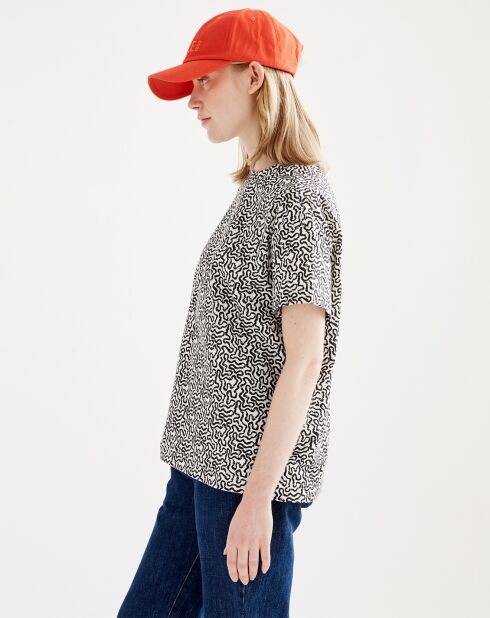 T-Shirt Ais23Wtsh008 lait/noir