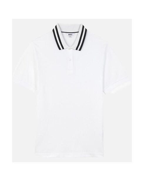 Polo Ais23Mpsh001 blanc aigle