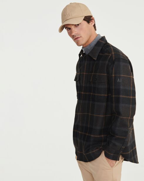 Chemise en Laine mélangée Aiw23Mshi002 ébène