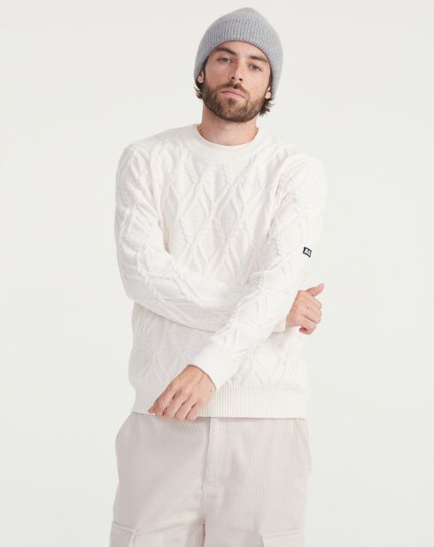 Pull en Laine & Coton Aiw23Mkni003 lait