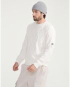 Pull en Laine & Coton Aiw23Mkni003 lait