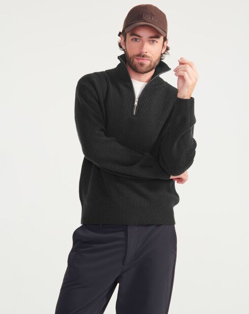 Pull en Laine mélangée Aiw23Mkni004 noir