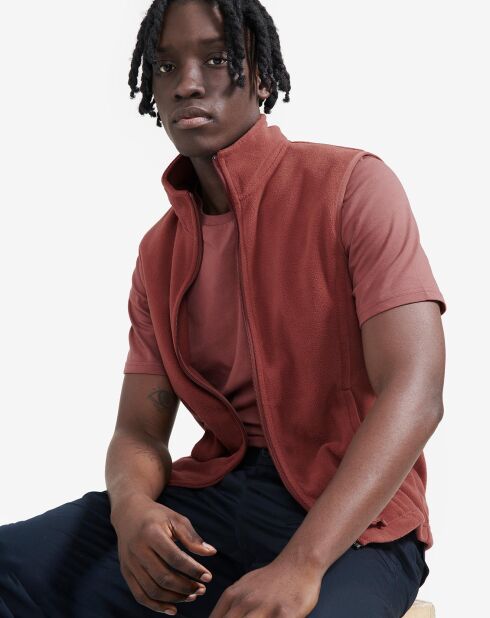 Veste Polaire sans manches Aiw23Mfle009 sienne