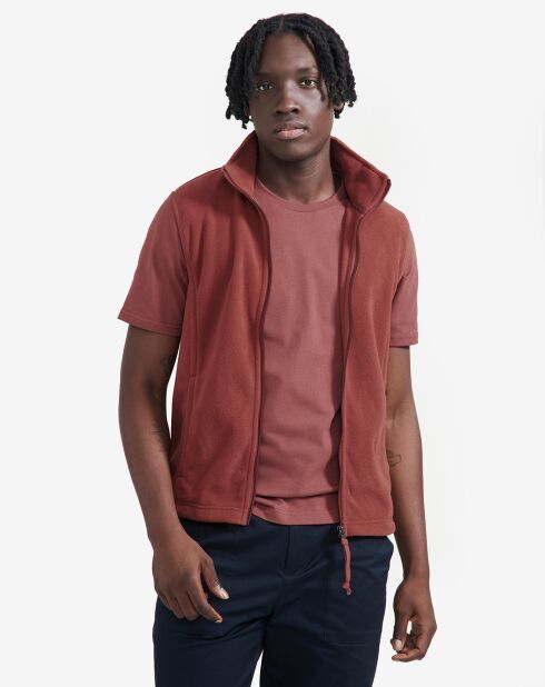 Veste Polaire sans manches Aiw23Mfle009 sienne