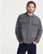 Chemise en Laine mélangée Aiw23Mshi001 grise