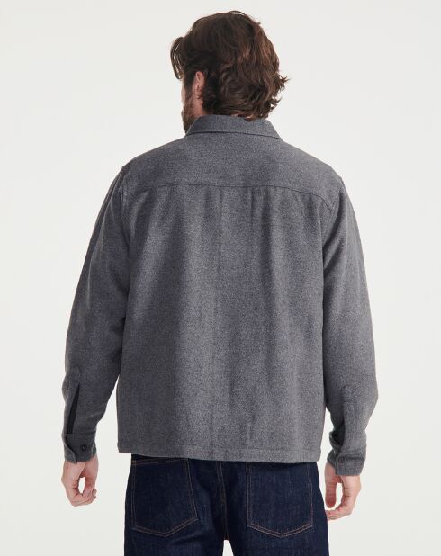 Chemise en Laine mélangée Aiw23Mshi001 grise