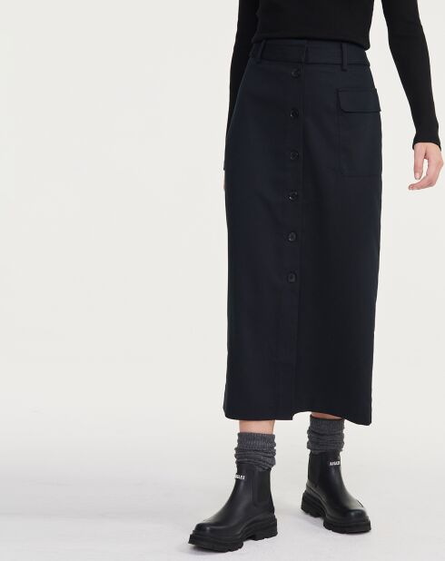 Jupe Aiw23Wbot005 noire