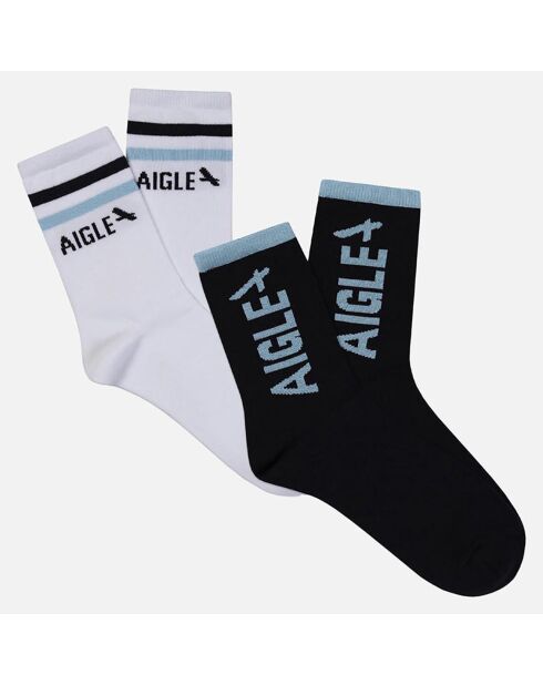 2 Paires de chaussettes Ais23Ksoc001 marine