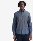 Chemise Ais24Mshi001 dark chambray
