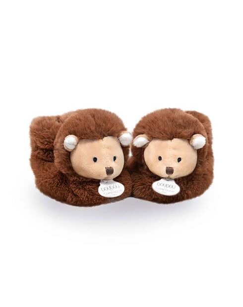 Chaussons Hérisson - Unicef marron