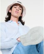 Chemise 100% Lin Ais24Mshi002 bleu ciel