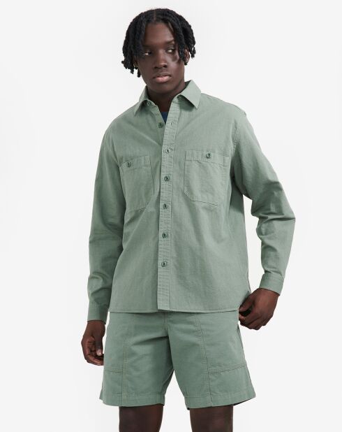 Chemise en Coton & Lin Ais24Mshi005 romarin